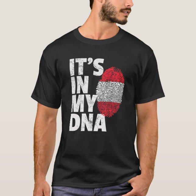 Camiseta IT's IN MY DNA Austrian Austria Flag T Gift Men Wo (Frente)