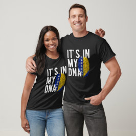 Camiseta It's in my DNA Bosnia and HerzegoFlag Fingerprints