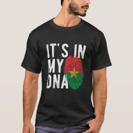 Camiseta It's in my DNA Burkina Faso Flag Fingerprints