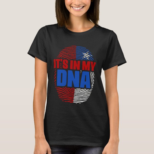 Camiseta It's In My DNA Chile Country Flag Citizenship Race (Frente)