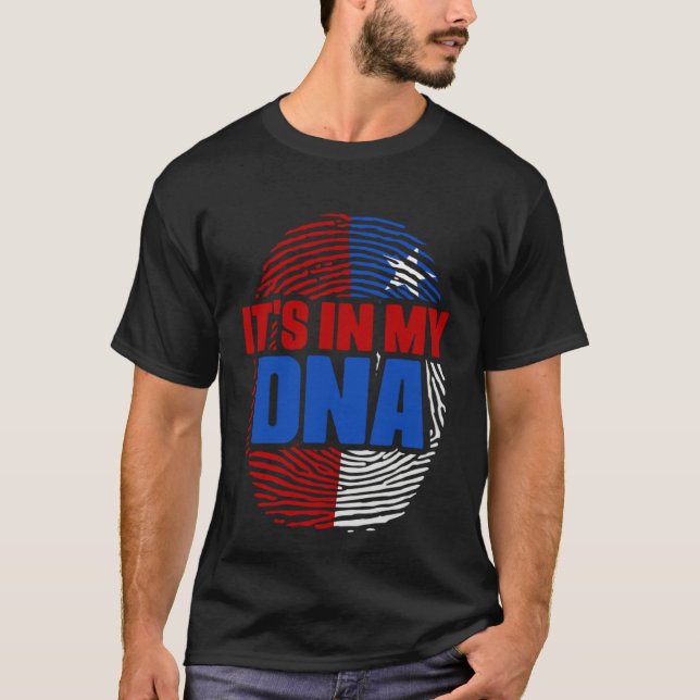 Camiseta It's In My DNA Chile Country Flag Citizenship Race (Frente)
