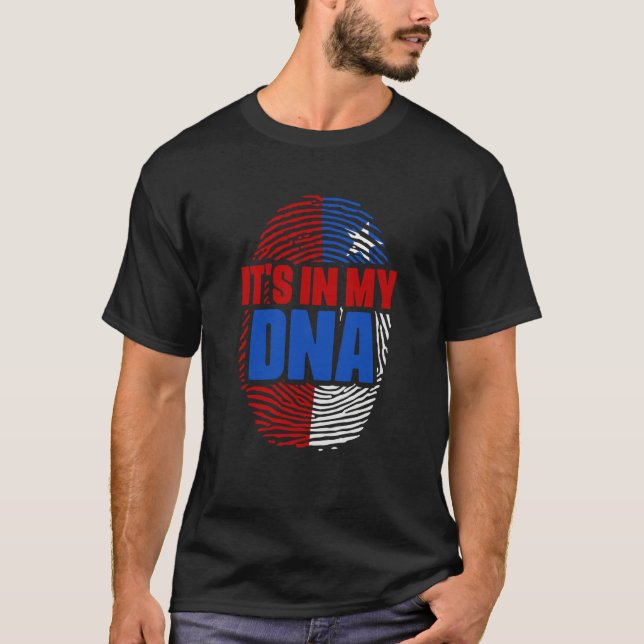 Camiseta It's In My DNA Chile Country Flag Citizenship Race (Frente)