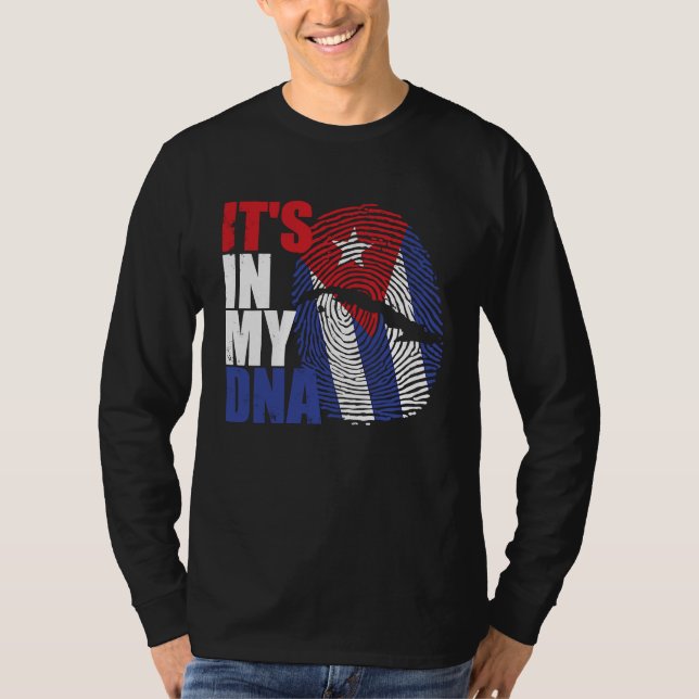 Camiseta It's in my DNA Cuba Cuban Flag (Frente)