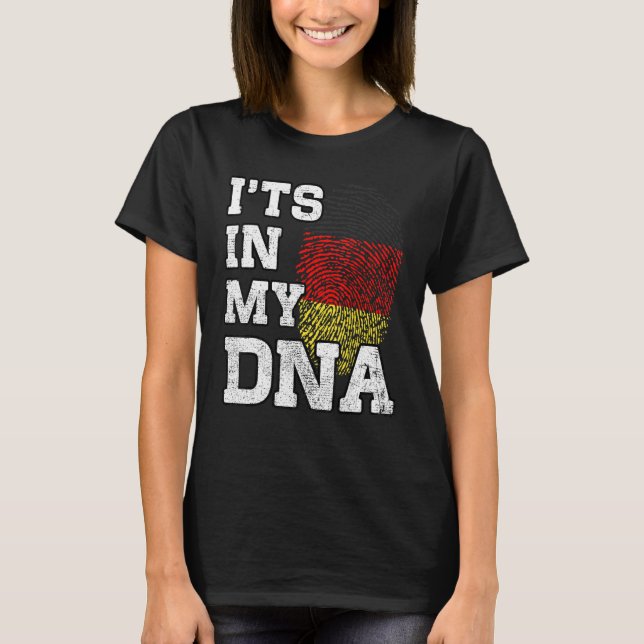 Camiseta It's In My DNA German Fingerprint Proud Germany Fl (Frente)