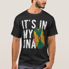 Camiseta It's in my DNA Grenada Flag Fingerprints