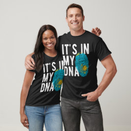 Camiseta It's in my DNA Kazakhstan Flag Fingerprints