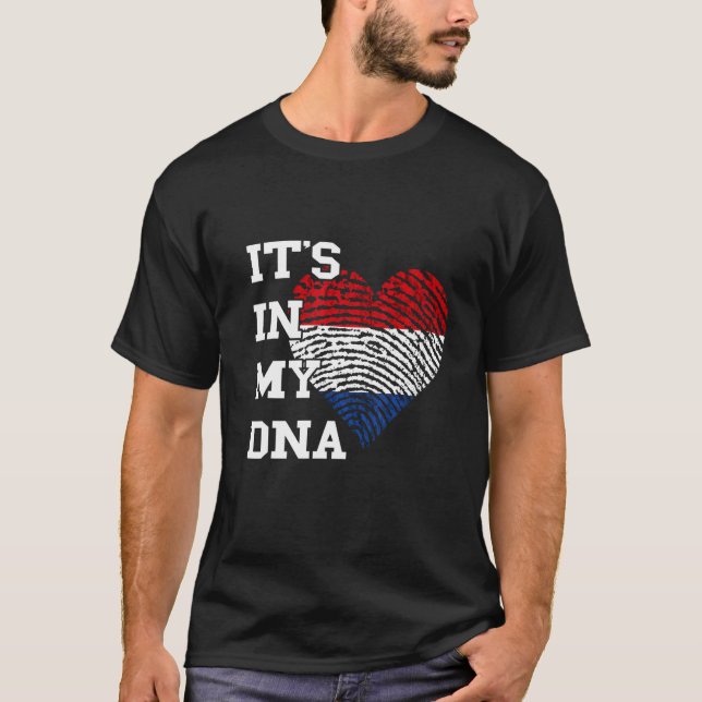 Camiseta It's In My DNA Netherlands Flag Heart Dutch Flag N (Frente)