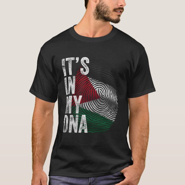 Camiseta It'S In My Dna Palestine Flag Palestinian (Frente)