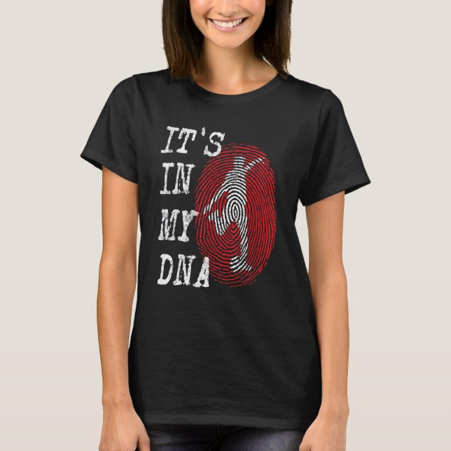 Camiseta IT'S IN MY DNA Soccer Player Fingerprint Graphic D (Frente)