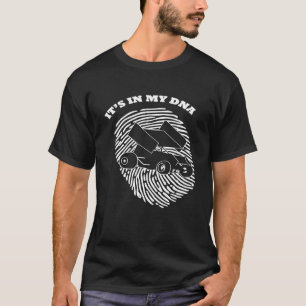 Camiseta Its In My Dna Sprint Car Racing Race Fingerprint F