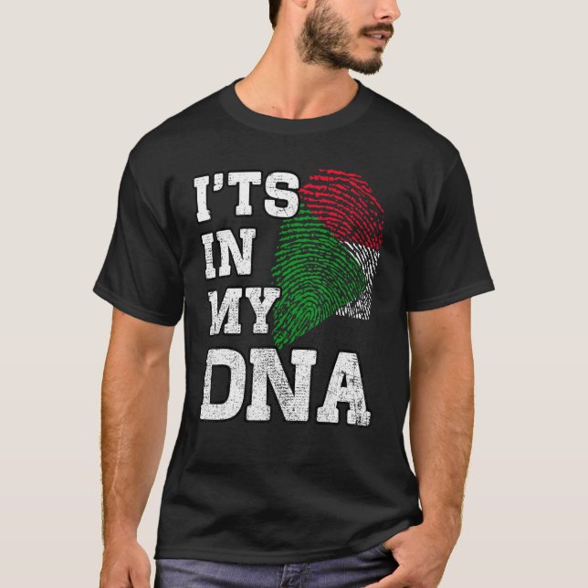 Camiseta It's In My DNA Sudanese Fingerprint Proud Sudan Fl (Frente)
