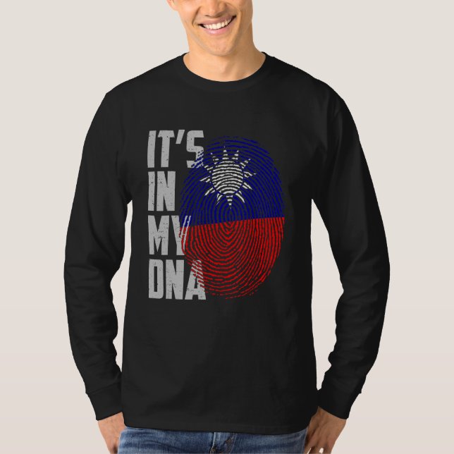 Camiseta It's In My DNA Taiwan Taiwanese Flag Taiwan Finger (Frente)