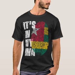 Camiseta IT'S IN MY DNA Togo Flag Boy Girl Gift
