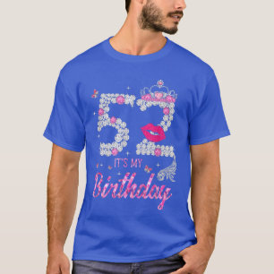 Camiseta It's My 52nd Birthday Queen 52 Years Old Shoes Cro