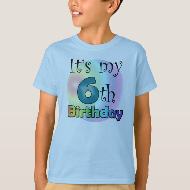 Camiseta It's my 6th Birthday (Frente)