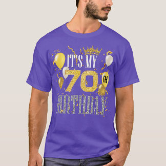Camiseta Its My 70th Birthday Cool 70 Years Old Birthday Pa