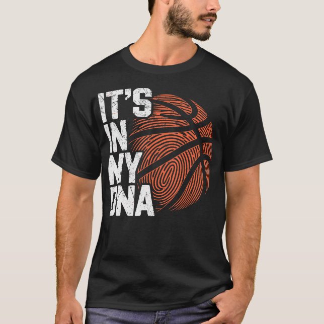 Camiseta It'S My Dna Basketball Player Dad Basketball Fans  (Frente)