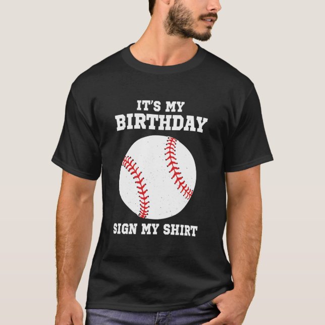 Camiseta Its My Sign My Baseball Player (Frente)