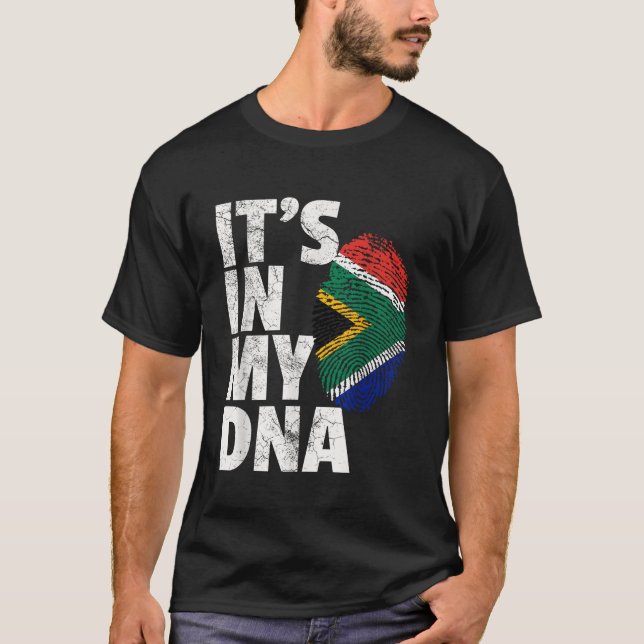 Camiseta ITS NO MEU DNA África do Sul: Mulheres com Sinaliz (Frente)