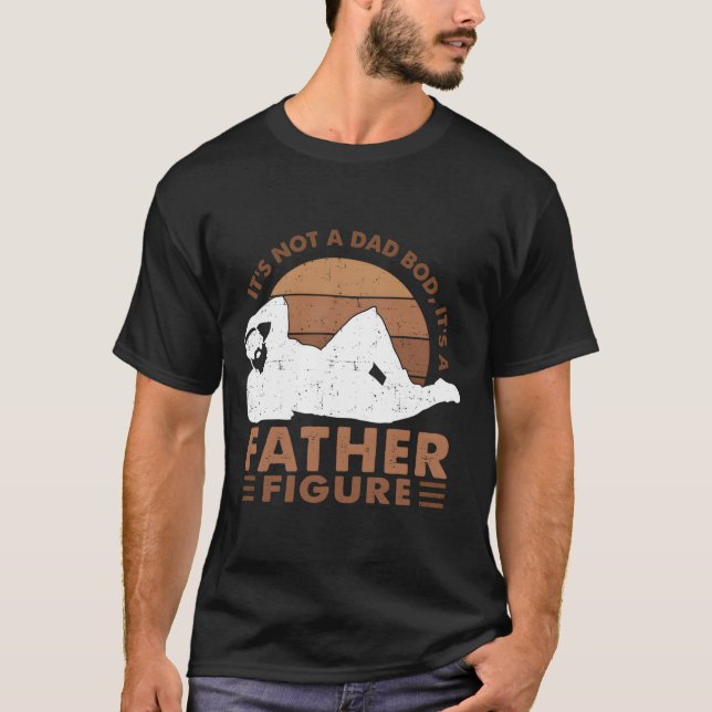 Camiseta It'S Not A Dad Bod It'S A Father Figure Black Dad (Frente)