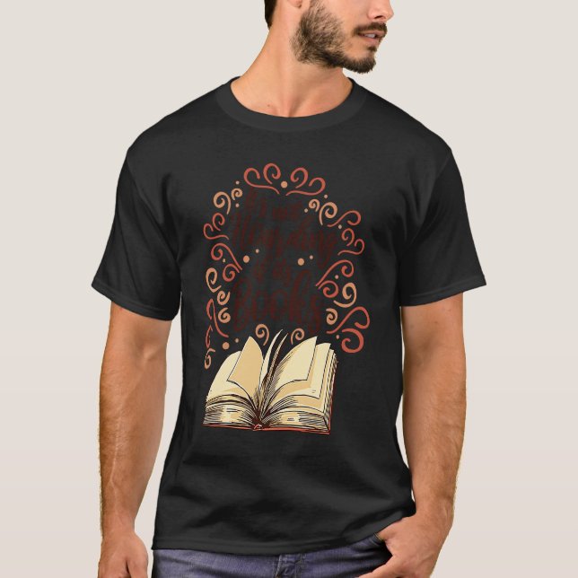 Camiseta Its not Hoarding if Its books Reader Book Reading  (Frente)