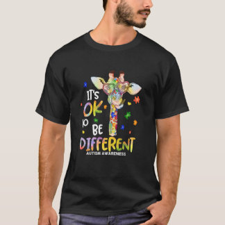 Camiseta Its Ok To Be Different Autism Awareness ASD Autist