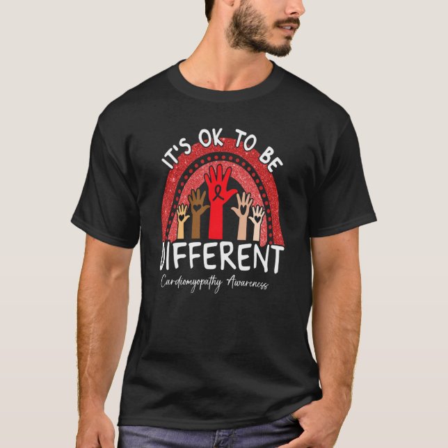 Camiseta It's Ok To Be Different Cardiomyopathy Awareness R (Frente)