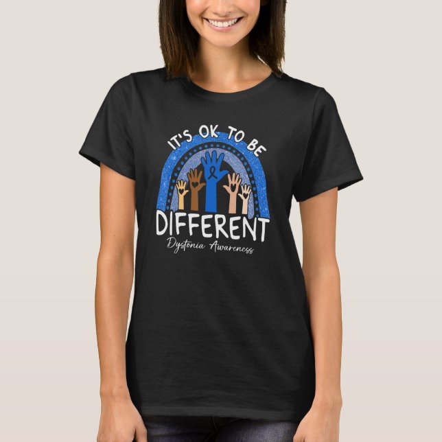Camiseta It's Ok To Be Different Dystonia Awareness (Frente)