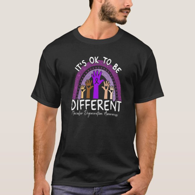 Camiseta It's Ok To Be Different Macular Degeneration Aware (Frente)