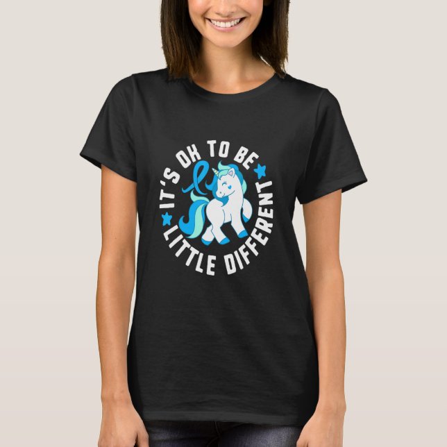 Camiseta It's Ok To Be Little Different Diabetes T1 Awarene (Frente)