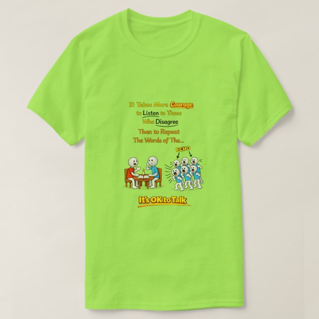 Camiseta It's OK To Talk (1) (Frente do Design)