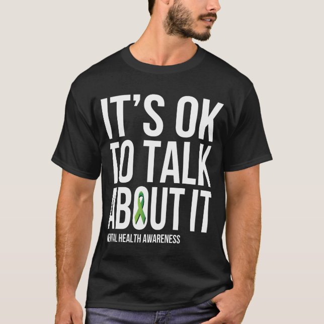 Camiseta Its Okoalk About It Mental Health Awareness Gr fri (Frente)