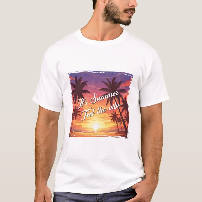 Camiseta It's summer. Feel the vibe (Frente)
