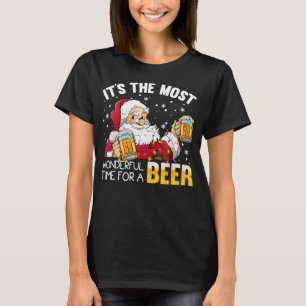 Camiseta Its The Most Wonderful Time For A Beer Christmas S