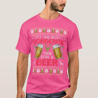 Camiseta Itshe Most Wonderfulime for A Beer Christmas Sweat