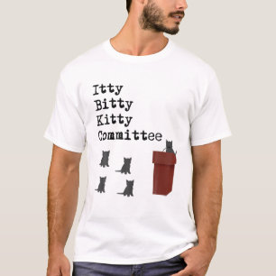 Camiseta Itty Bitty Gatinho Comitê Engraçado Cat Lover T Sh