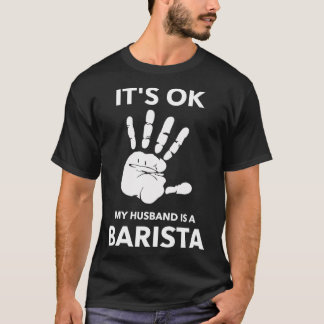Camiseta ITx27S OK MEU MARIDO É UM BARISTA