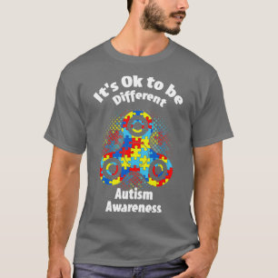 Camiseta Itx27s Ok Para ser diferente em consciência de aut