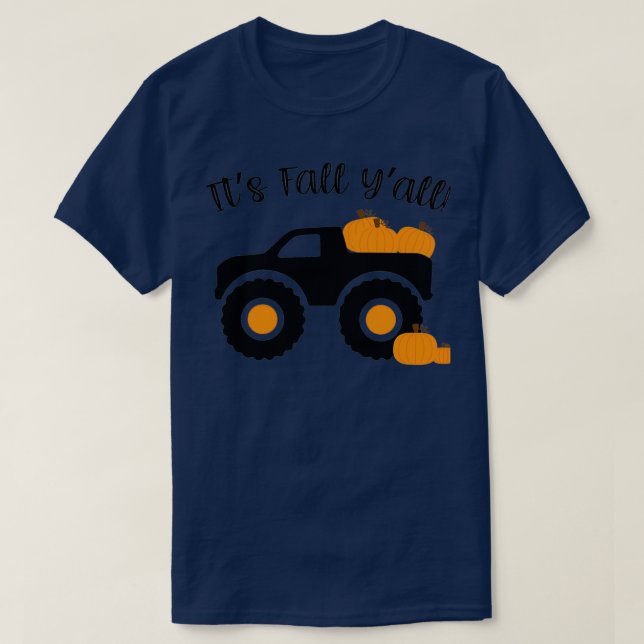 Camiseta Itx27s Queda Yx27all Monster Truck with Pumpkins (Frente do Design)