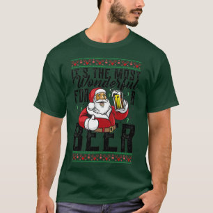 Camiseta itx27s the most wonderful time for a beer Christma