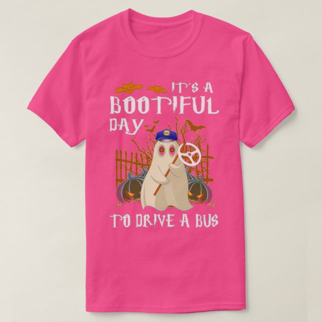 Camiseta Itx27s Um Dia De Bota Para Dirigir Um Ônibus De Ha (Frente do Design)