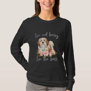 Camiseta Iu2019m Não Bossy Iu2019m O Chefe Lhasa Apso