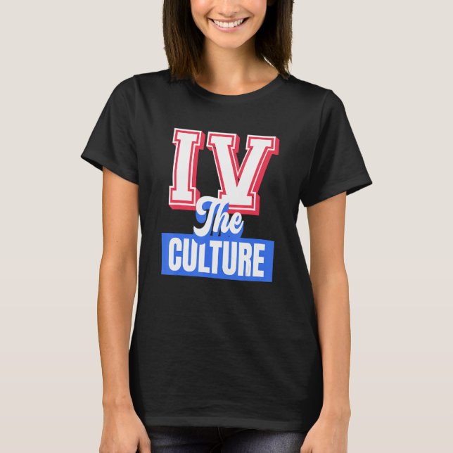 Camiseta Iv Culture Black Girl Melanin Women Men Afro Ameri (Frente)