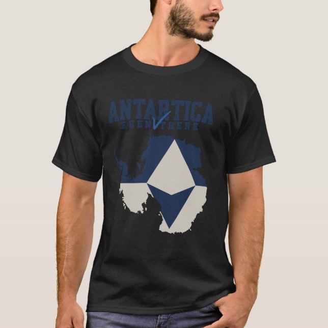 Camiseta I've Been There Map Flag of Antarctica South Pole  (Frente)