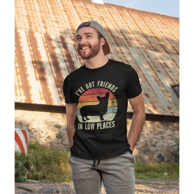 Camiseta I've Got Friends in Low Places Funny Corgi Lovers (Criador carregado)