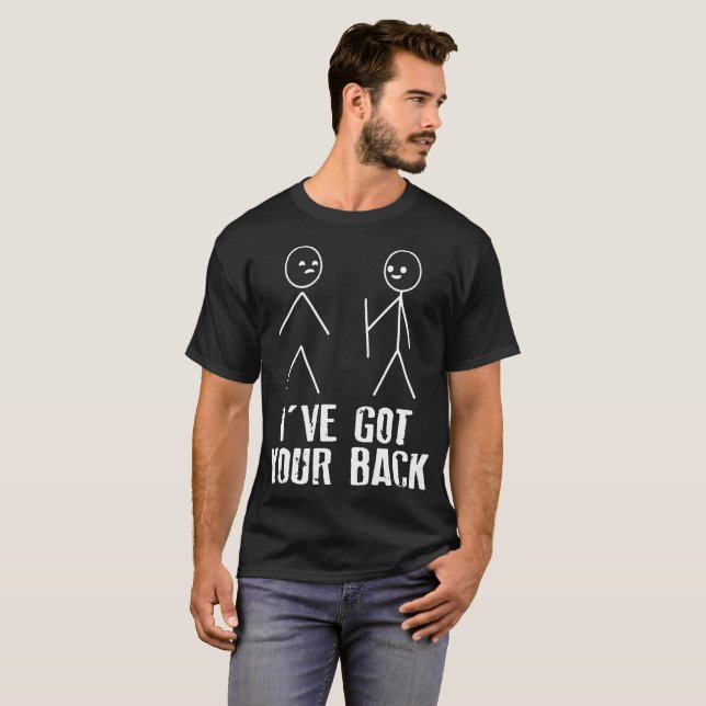 Camiseta Ive obteve a seus homens traseiros do matchstick (Frente Completa)