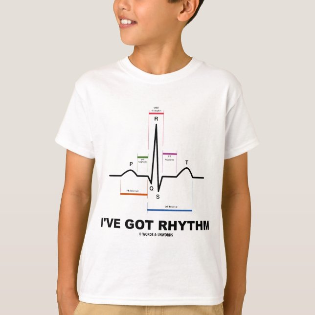 Camiseta I've obteve o ritmo (ECG - o batimento cardíaco de (Frente)