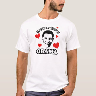 Camiseta I've obteve um esmagamento em Obama