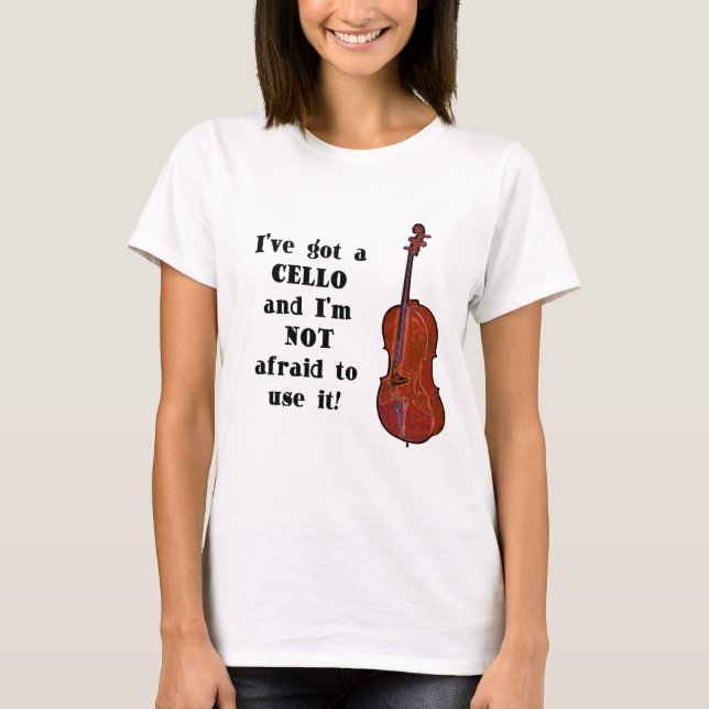Camiseta I've obteve um violoncelo (Frente)