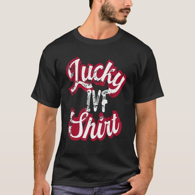 Camiseta IVF Mom Transfer Day Retro Lucky IVF For Women Men (Frente)